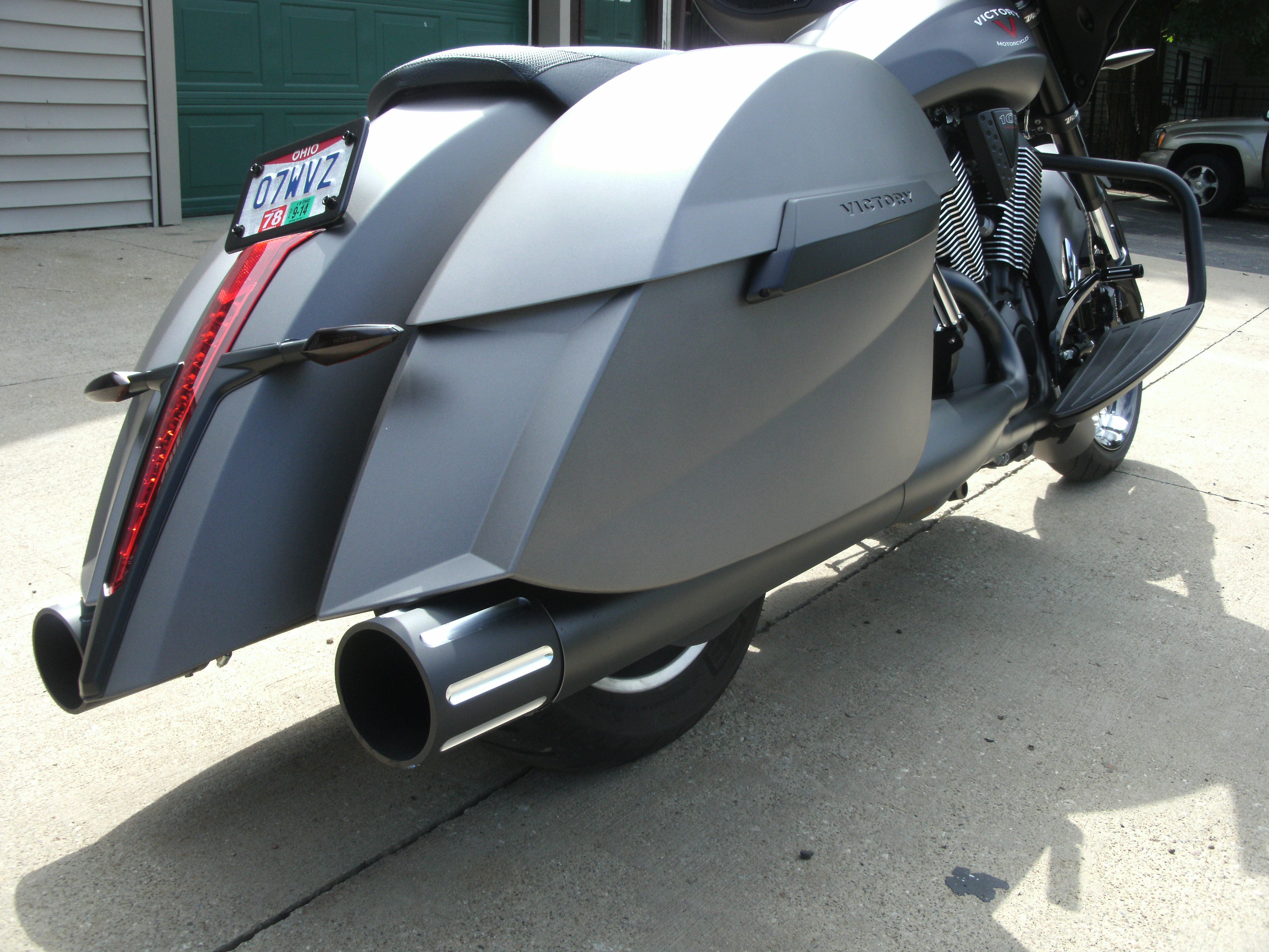 Wide Slot Exhaust tips from Witchdoctors - Victory Motorcycle Parts