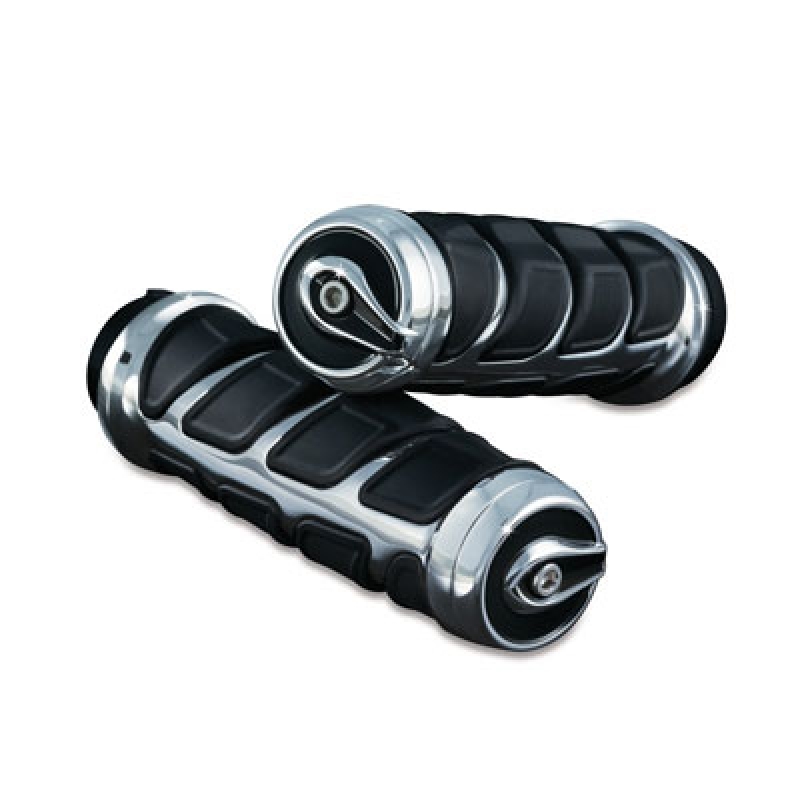 Grips Chrome by Kuryakyn in Grips Victory Hammer Handlebars