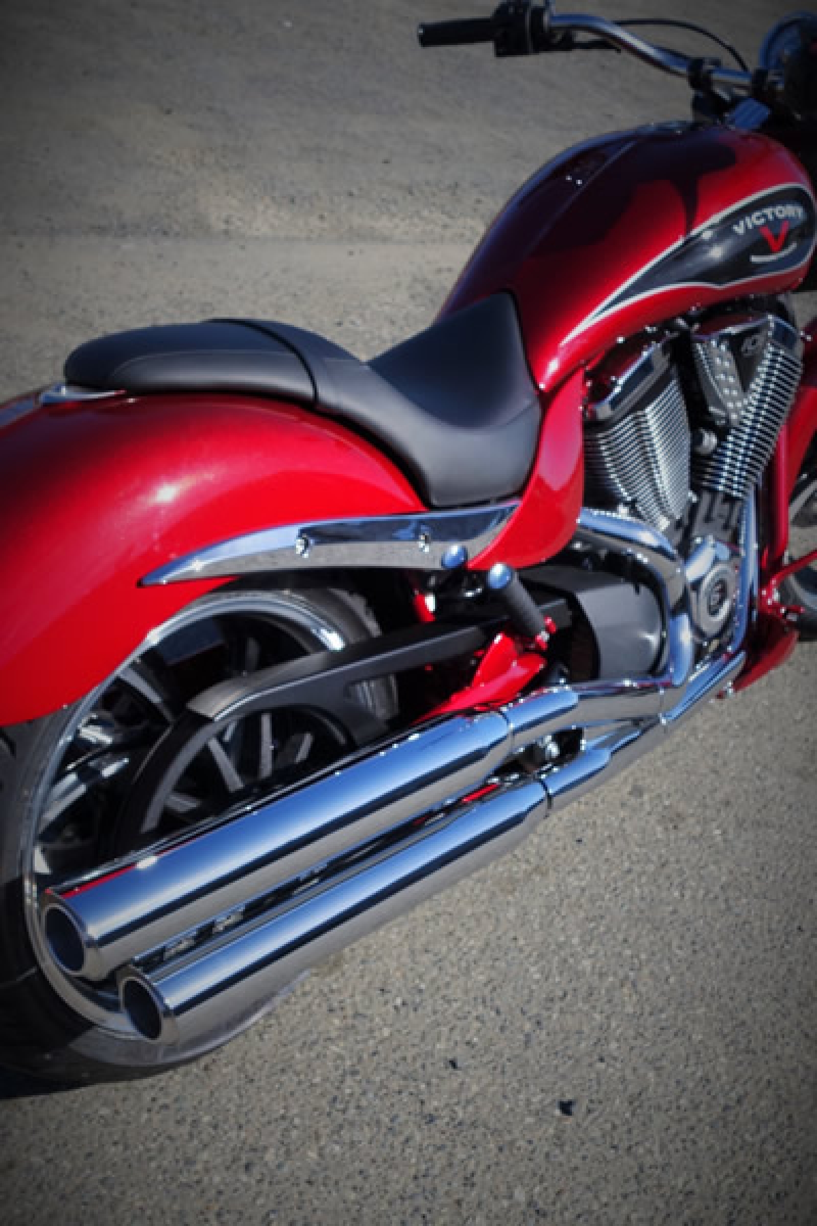 Exhaust Slip on Slash Muffler by RPW in Victory Hammer Exhaust & Accsy