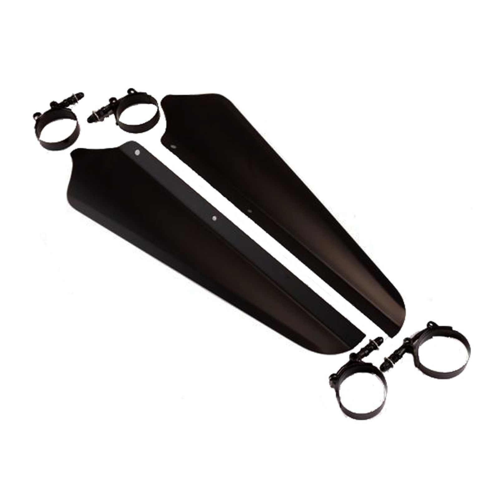 Lower Wind Deflectors Flat Black by Witchdoctors in Wind Deflectors