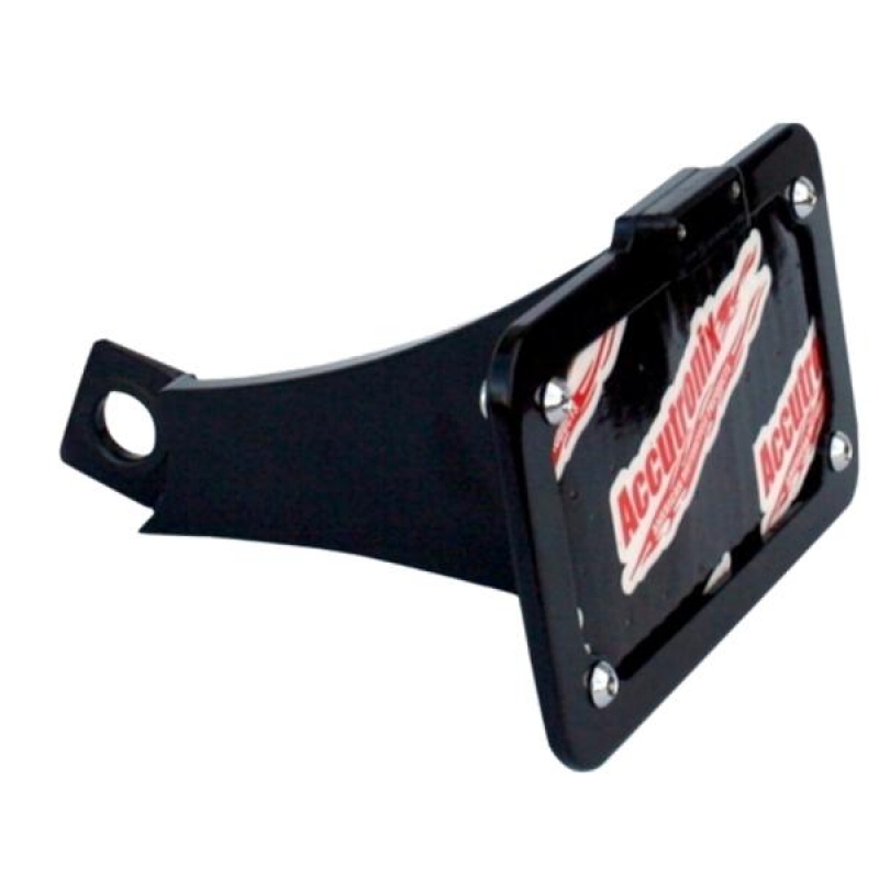 License Plate Side Mount Black by Accutronix in Victory Gunner License