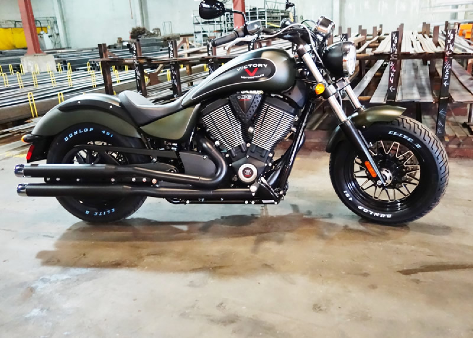 Exhaust 3" Slip Stick Blunt Black by RPW in Victory Hammer Exhaust