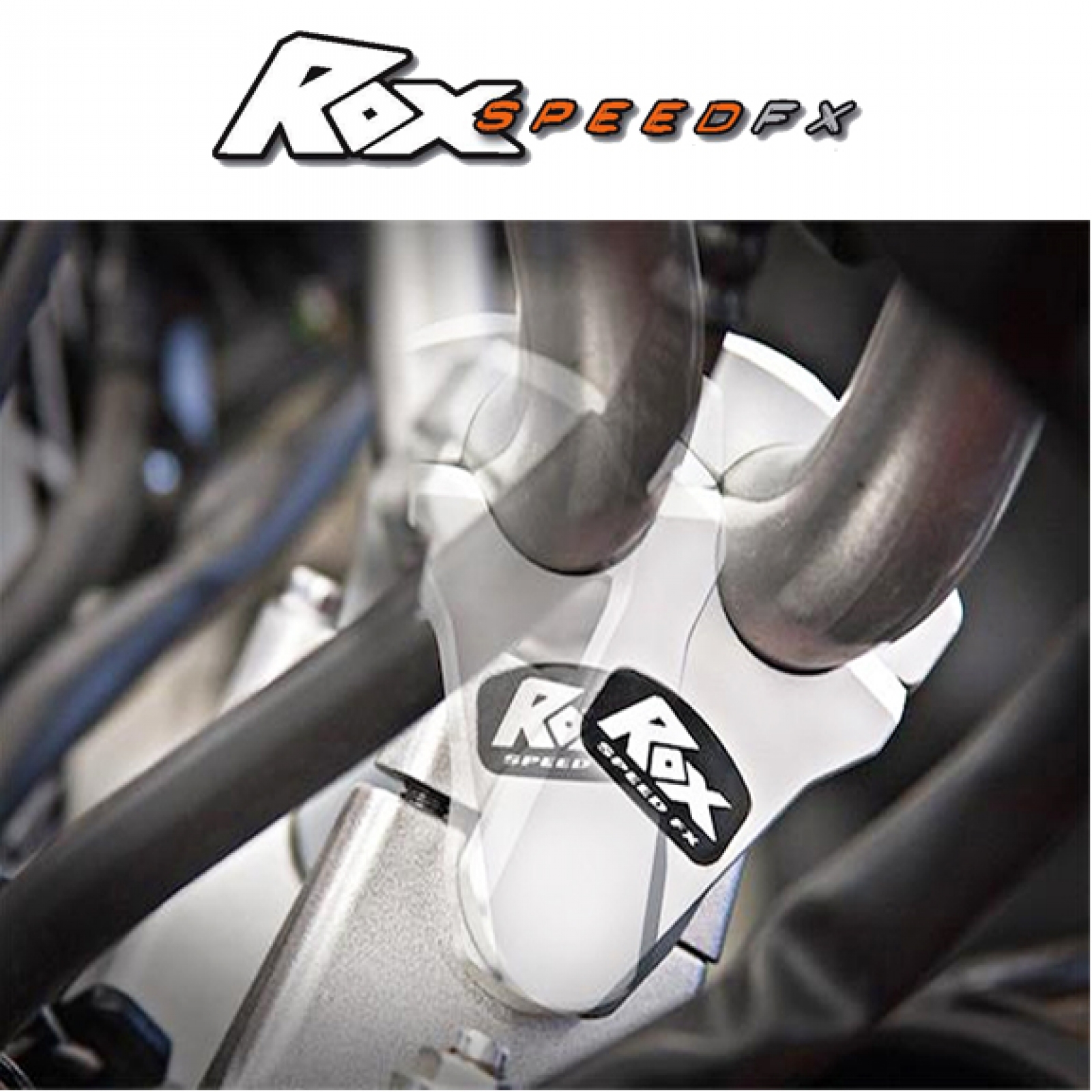 Pivoting Handlebar Bar Risers +3 inches Chrome Finish by Rox Speed FX