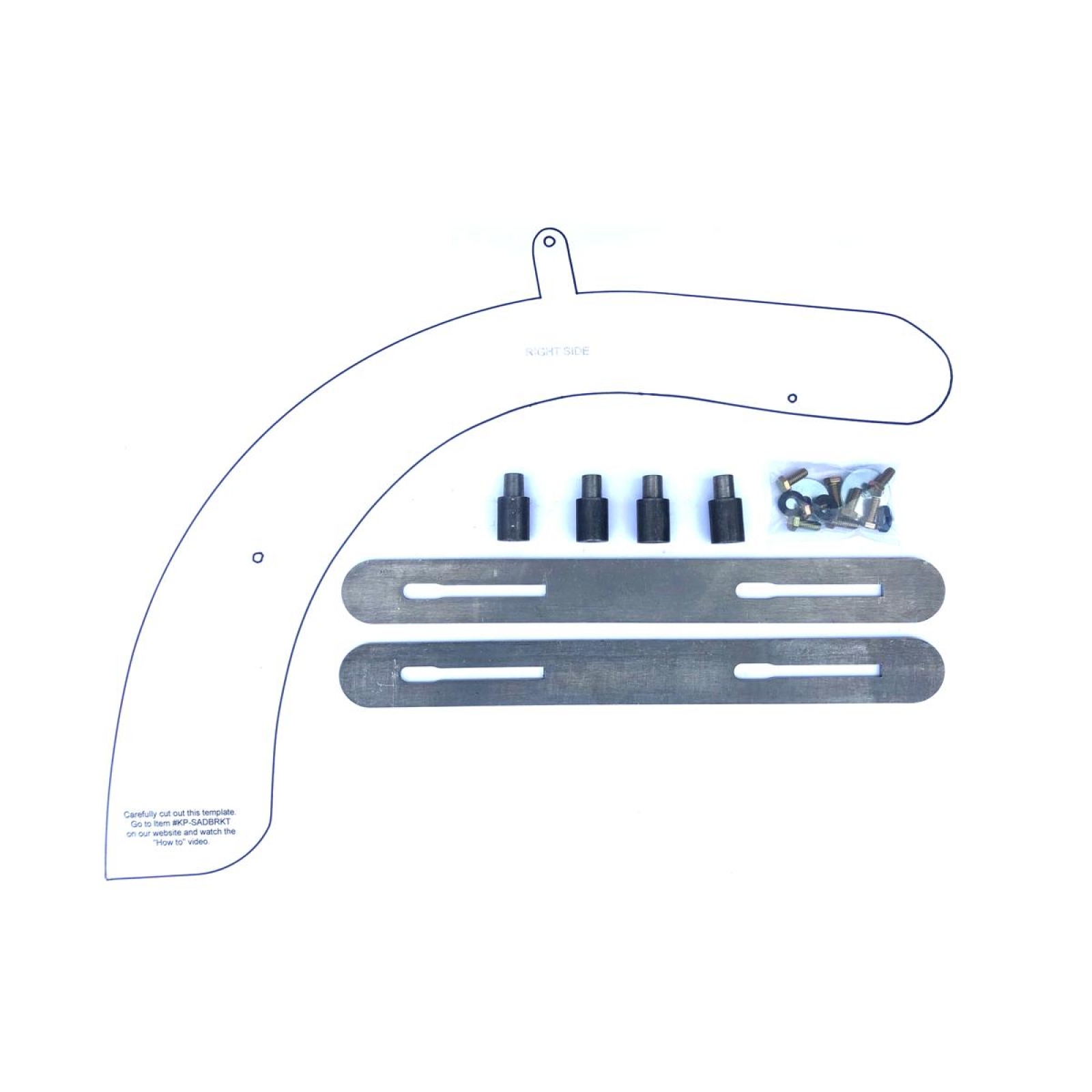 Saddlebag Bracket Kit for King Pin by Witchdoctors in Victory Kingpin