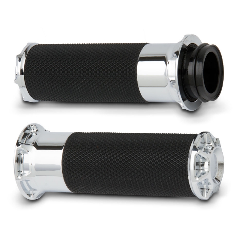 Grips Beveled Chrome by Arlen Ness in Grips - Victory Hammer Handlebars ...