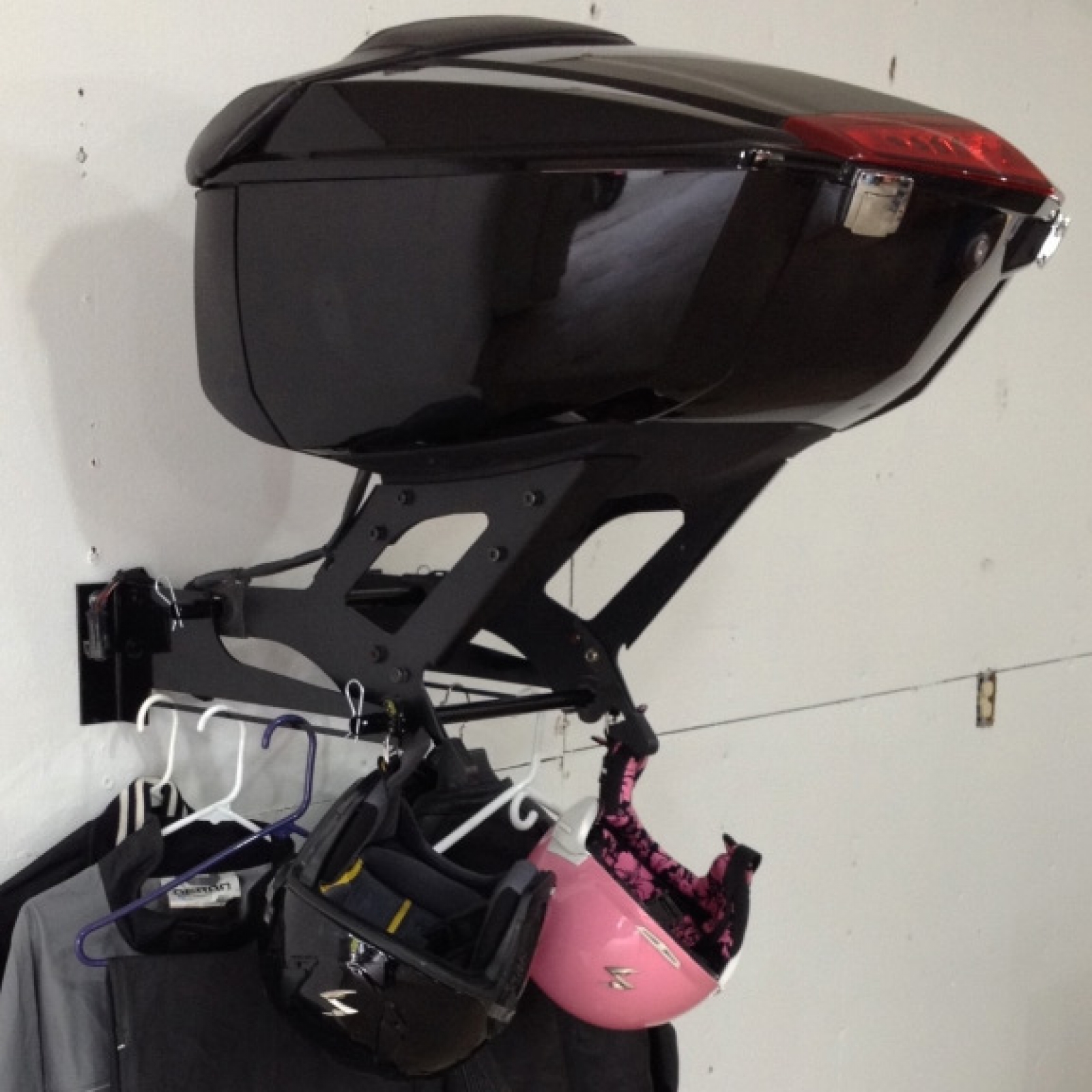 Trunk Plus Storage Wall Mount for Victory Cross Bike in Storage